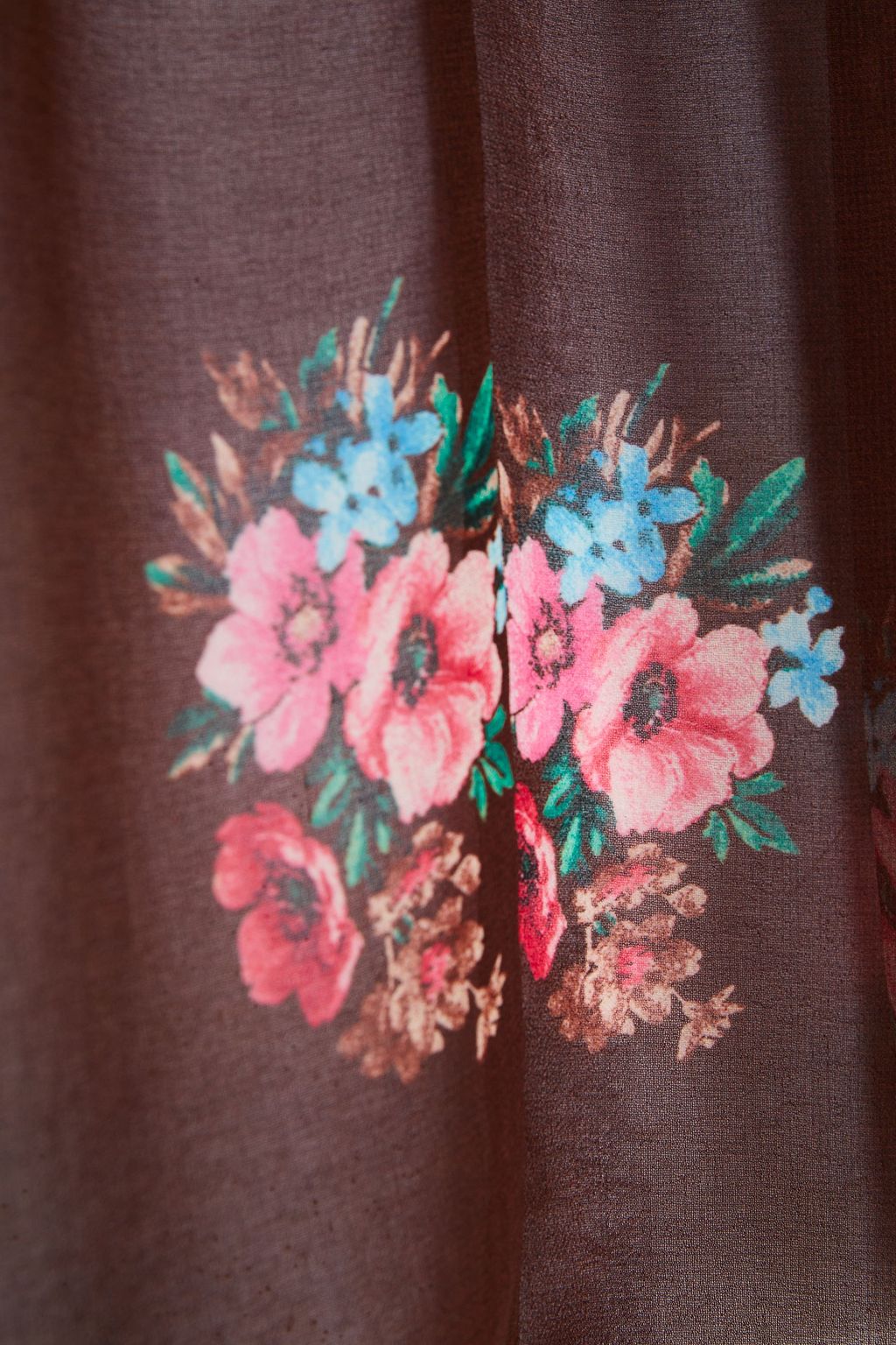 MSGM Pussy-bow floral-print chiffon blouse