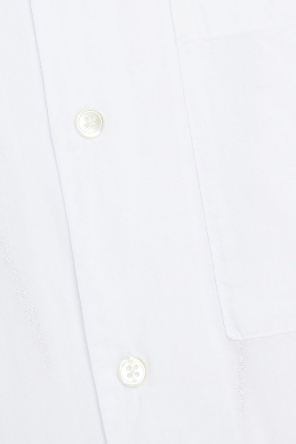 JAMES PERSE Embroidered cotton-poplin shirt