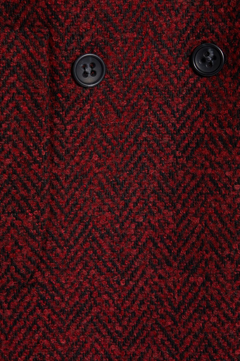 REDVALENTINO Double-breasted tweed coat