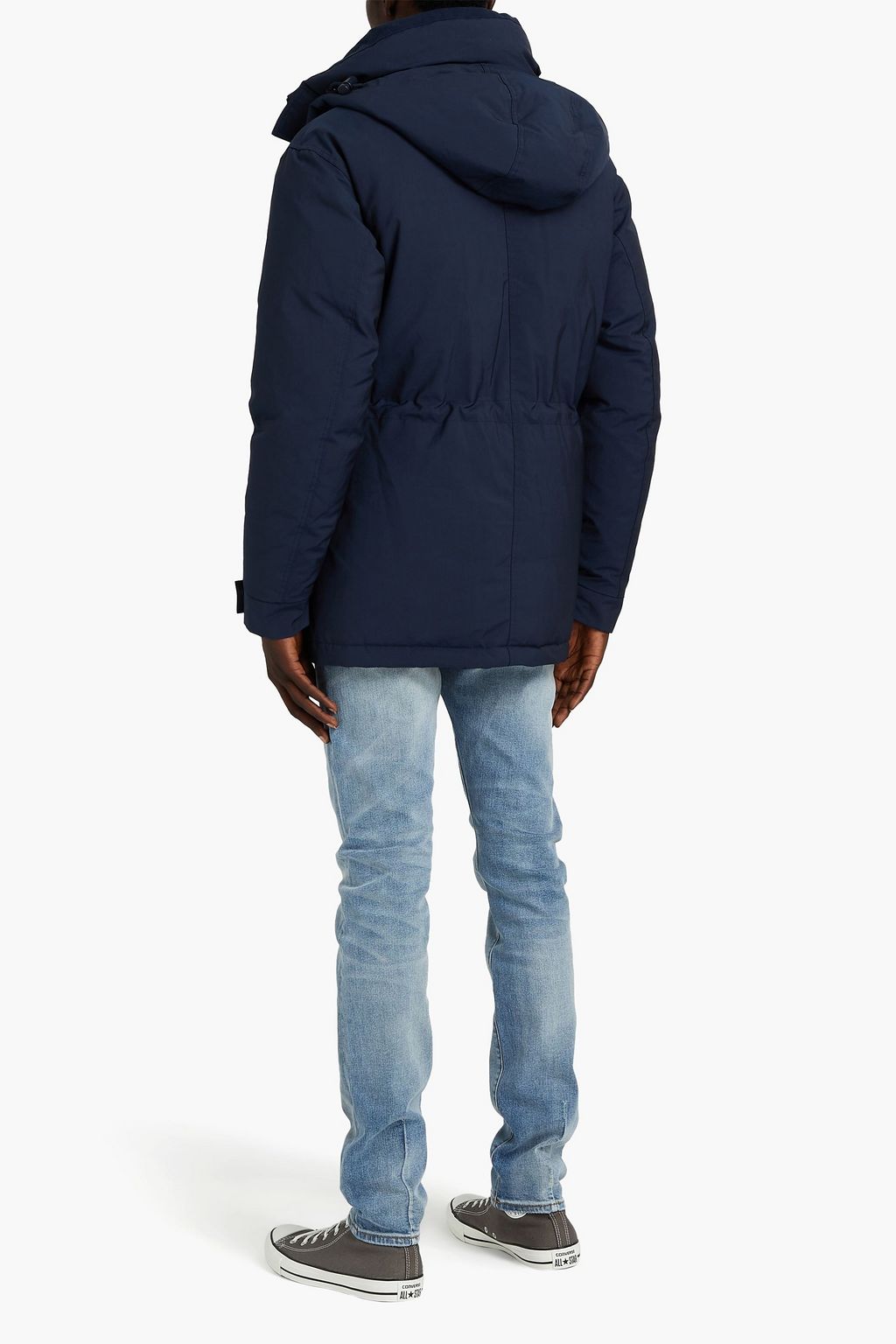 SANDRO Shell hooded down parka