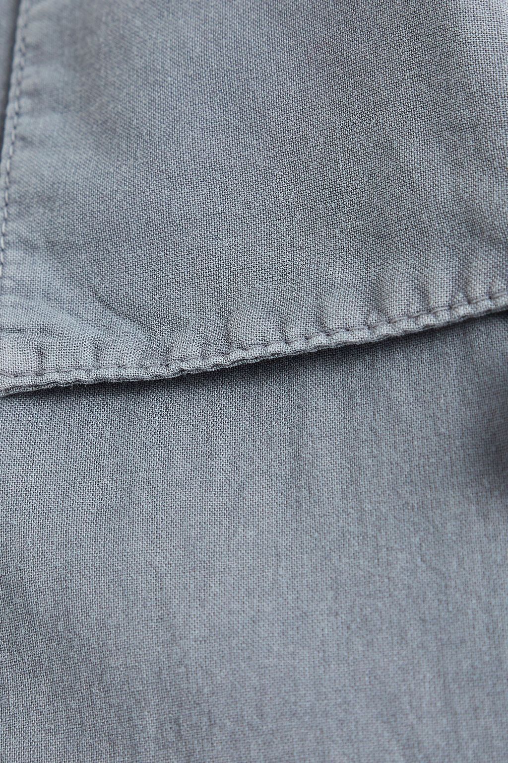 JAMES PERSE Embroidered cotton-poplin shirt