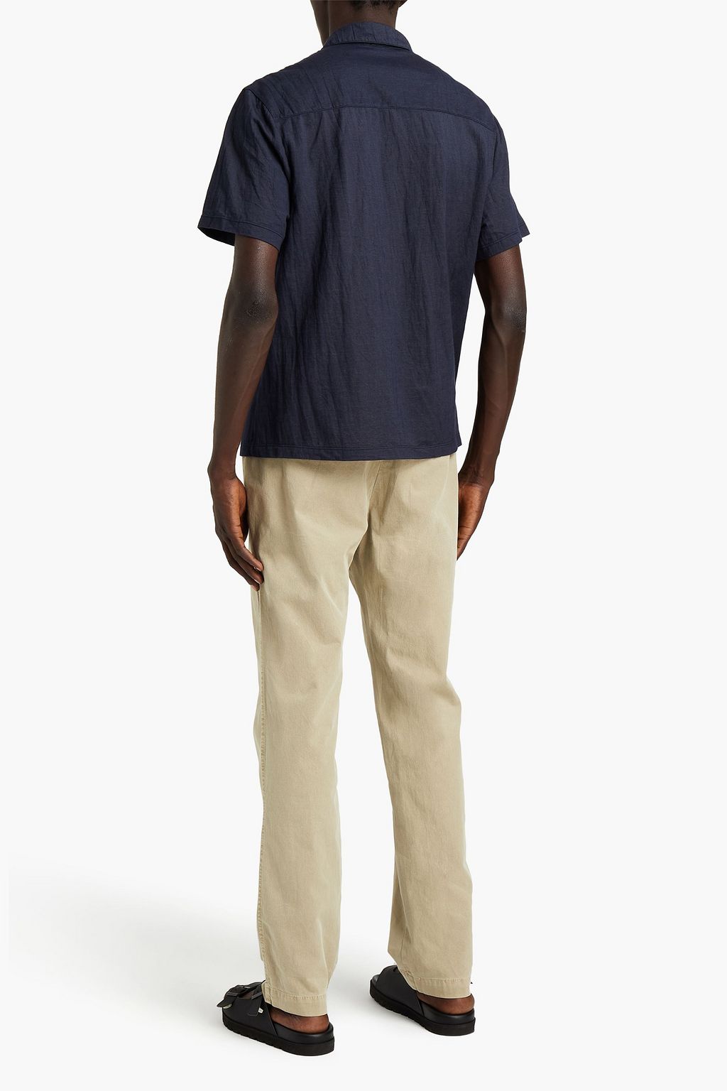 JAMES PERSE Cotton-blend chambray shirt