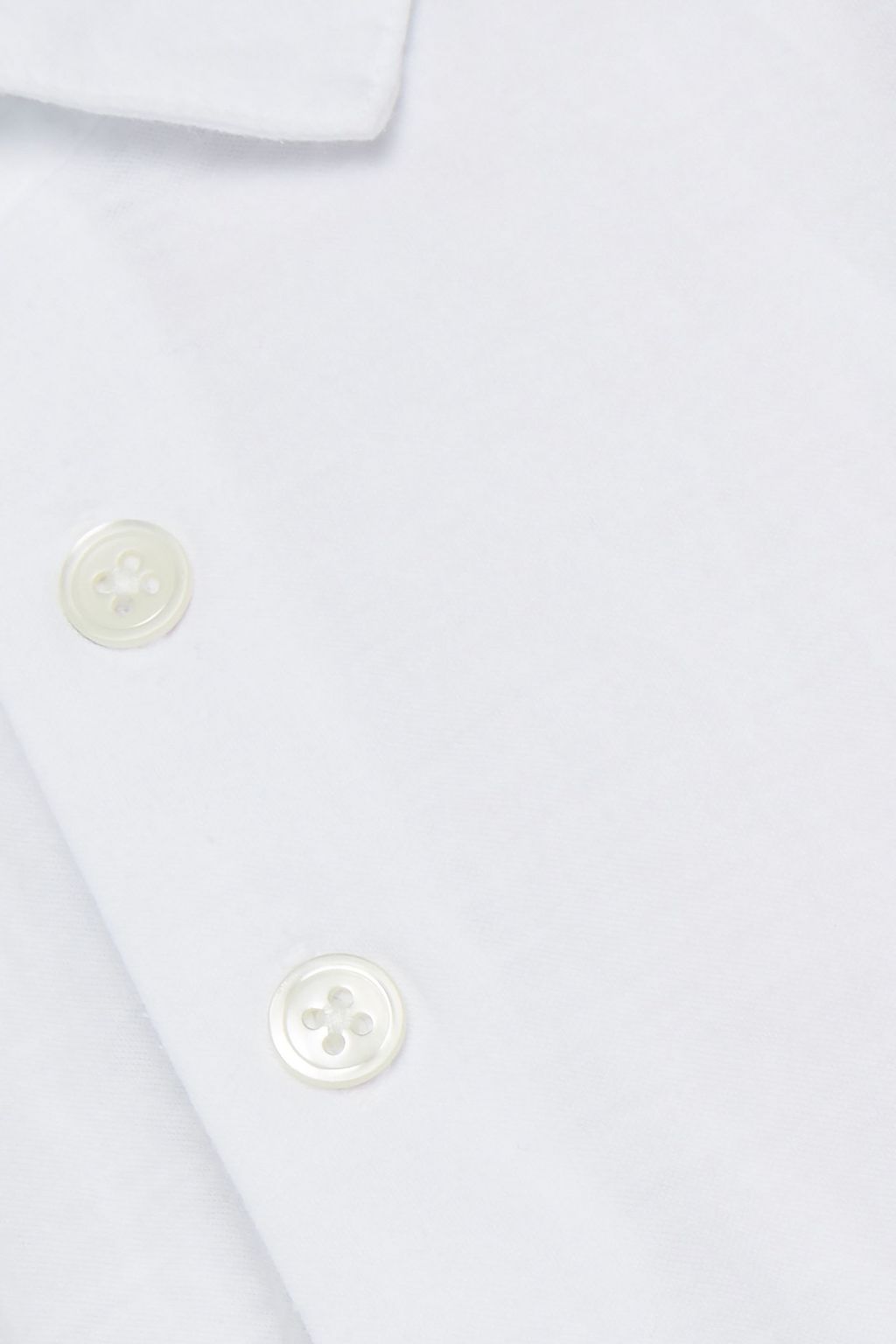 JAMES PERSE Cotton-blend chambray polo shirt