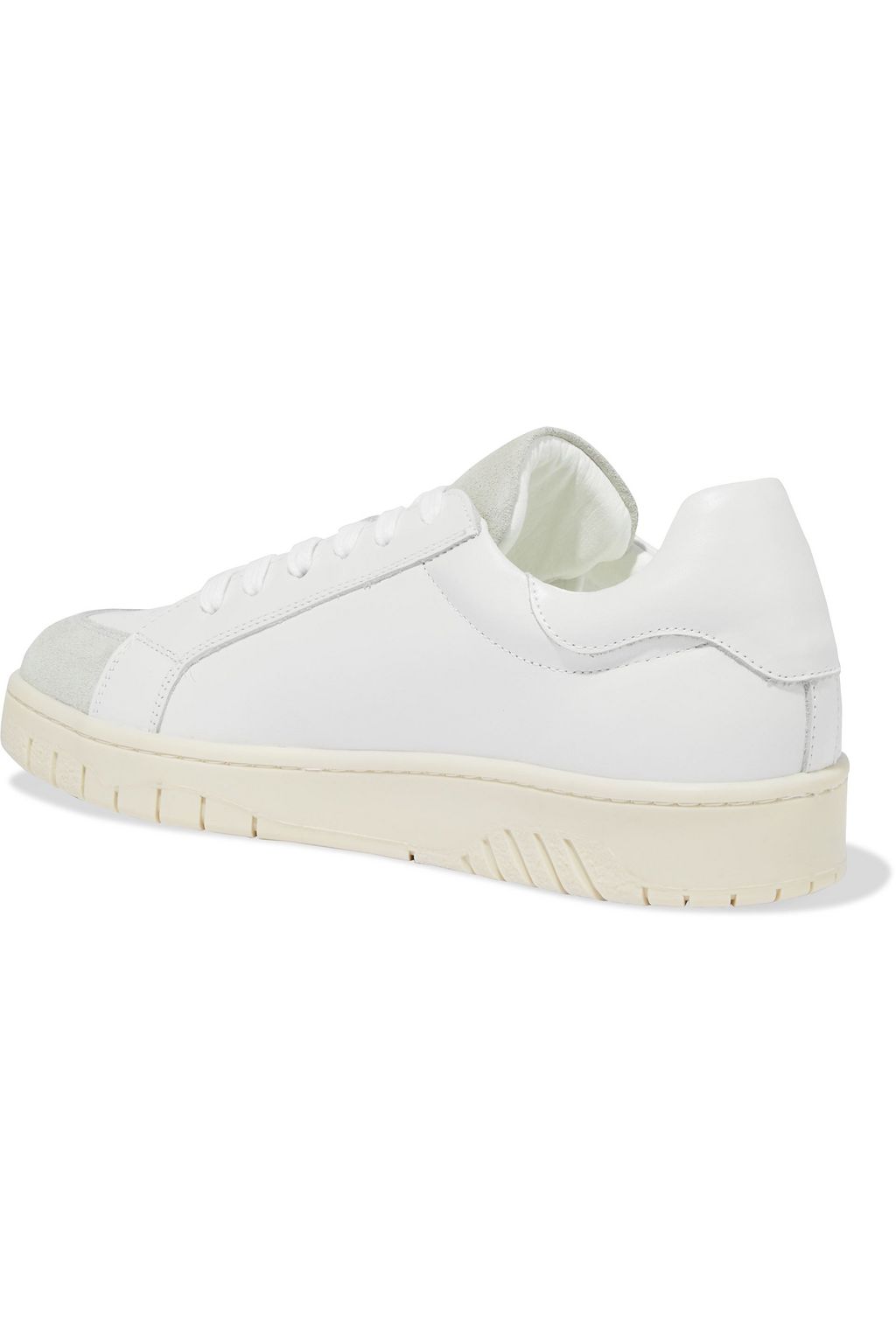 IRIS & INK Constance Sneakers aus Leder mit Velourslederbesatz