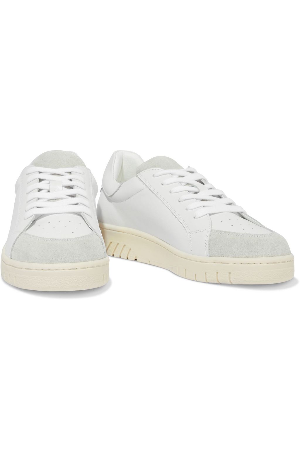 IRIS & INK Constance Sneakers aus Leder mit Velourslederbesatz