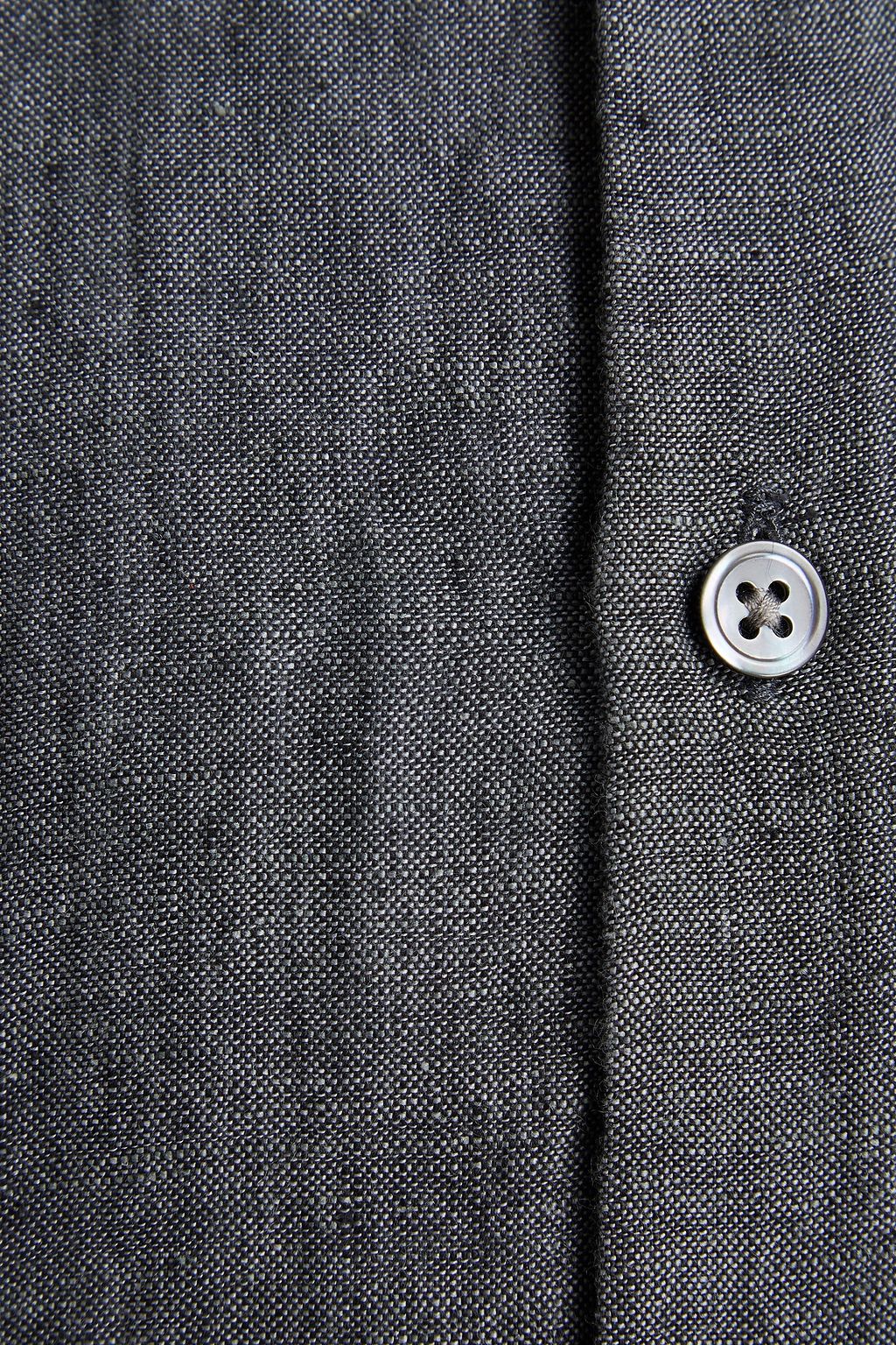 JAMES PERSE Slim-fit mélange linen shirt
