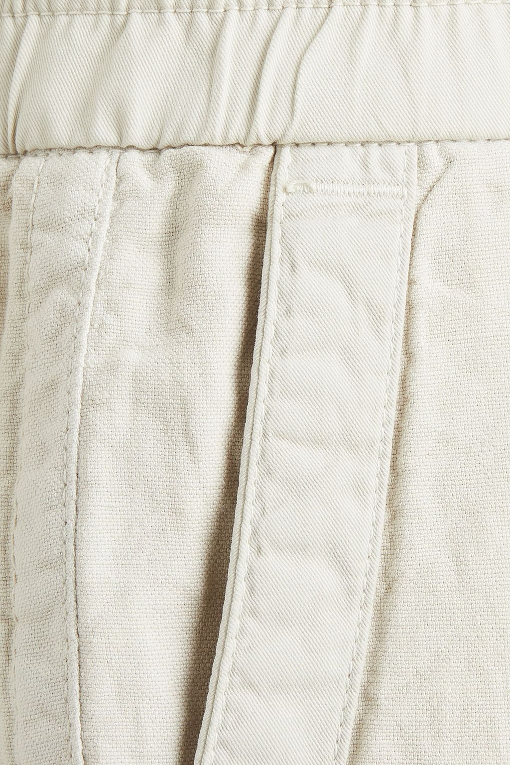 JAMES PERSE Linen and cotton-blend canvas straight-leg pants