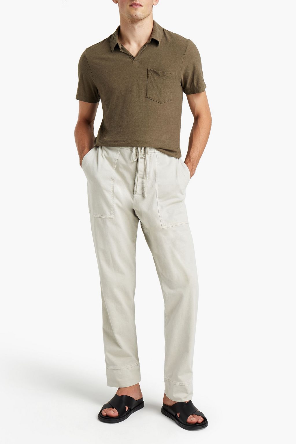 JAMES PERSE Cotton track pants