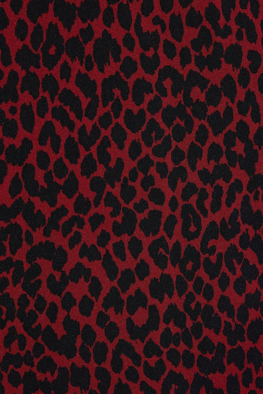 REDVALENTINO Pussy-bow leopard-print chiffon blouse