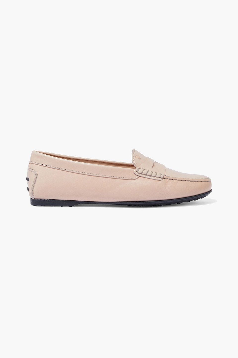 Tod's Gommino Leather Loafers In Blush
