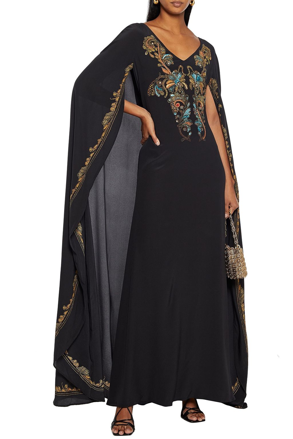 silk crepe gown