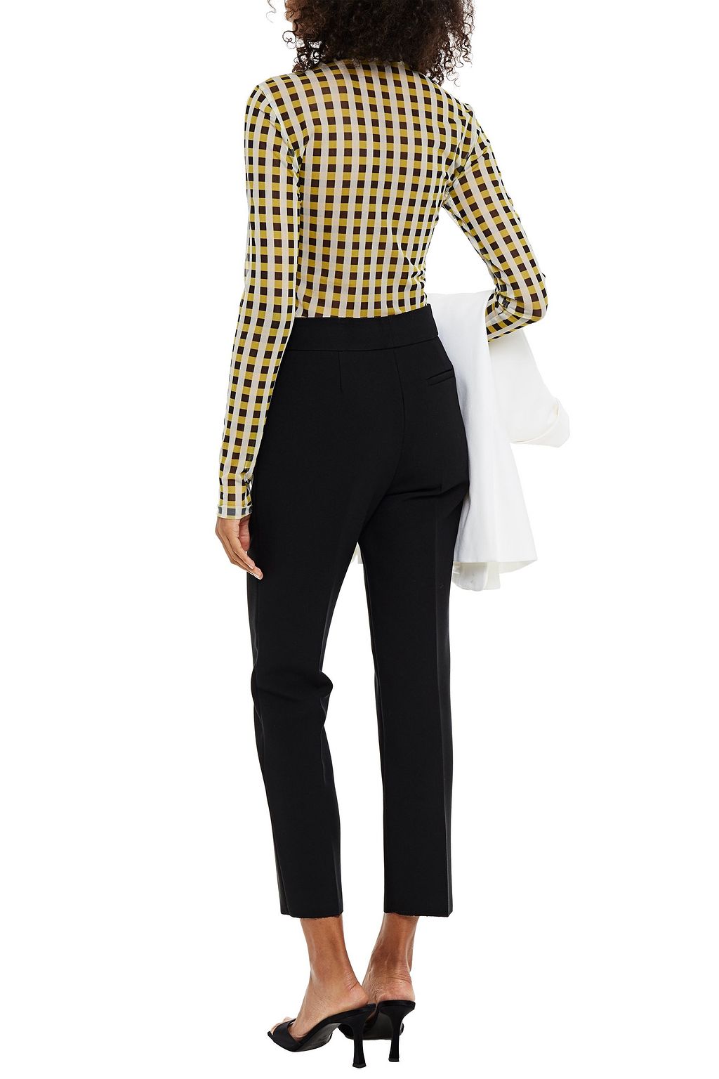 MSGM Cropped crepe slim-leg pants