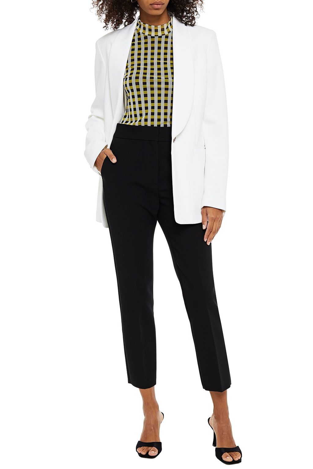 MSGM Cropped crepe slim-leg pants