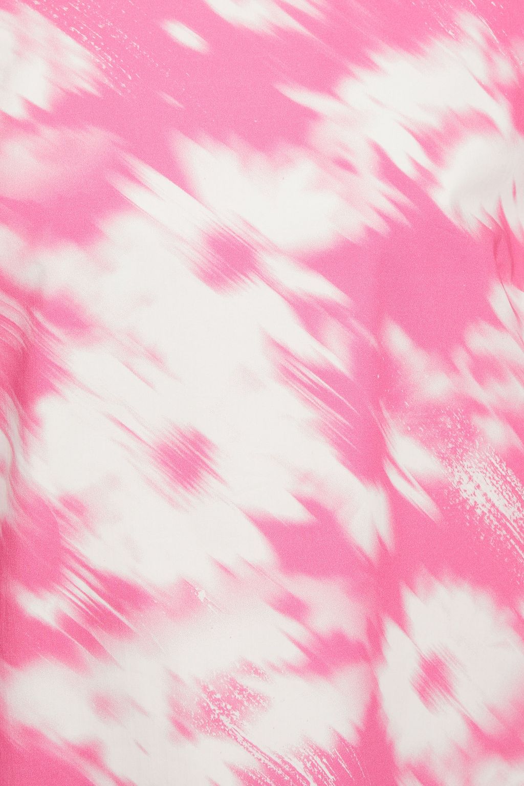 MSGM Gathered printed cotton-poplin dress