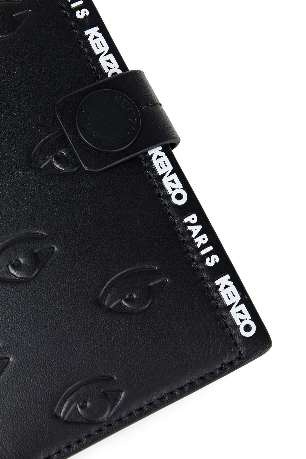 KENZO Monogram-trimmed embossed leather iPhone SX Max case