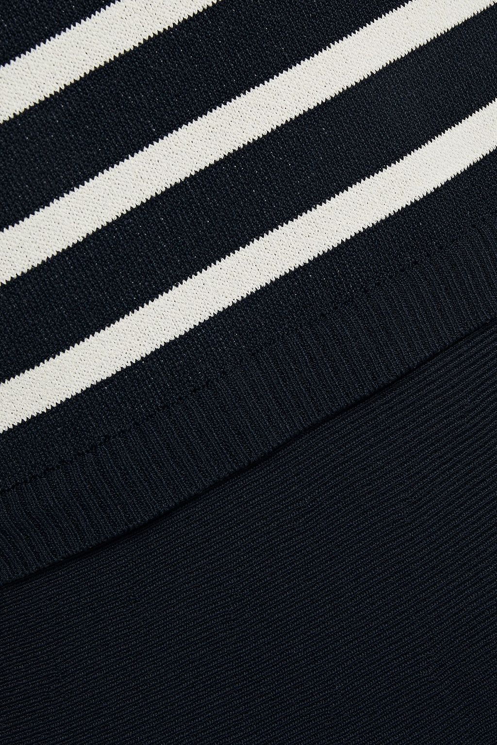 REDVALENTINO Striped jacquard-knit mini dress