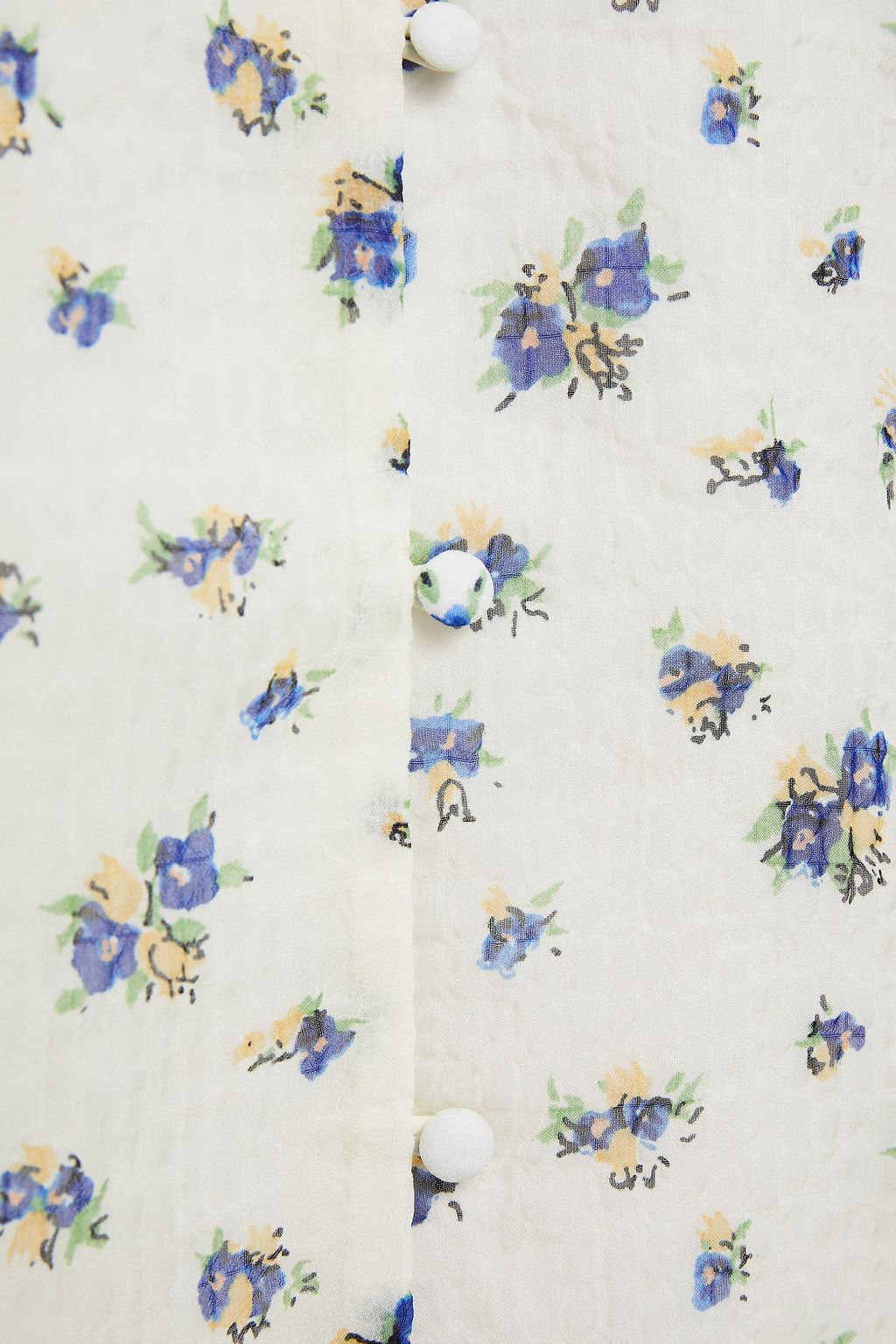 SAMSØE Φ SAMSØE Gathered floral-print organza blouse
