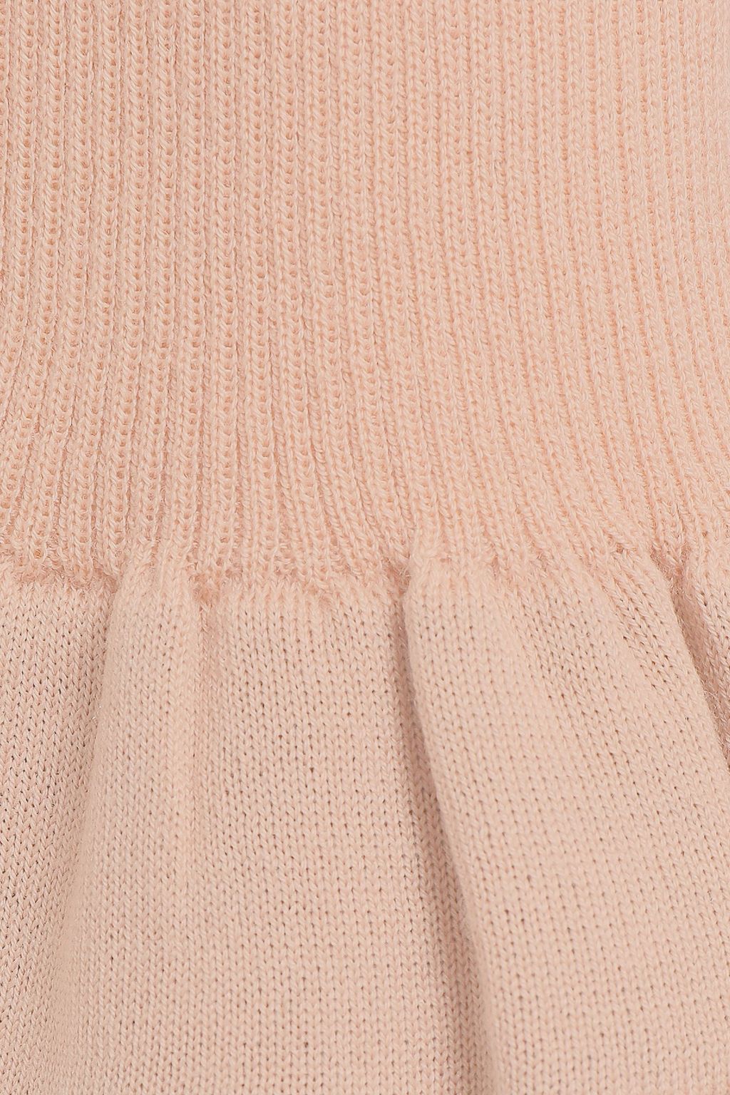 REDVALENTINO Ribbed wool, silk and cashmere-blend top