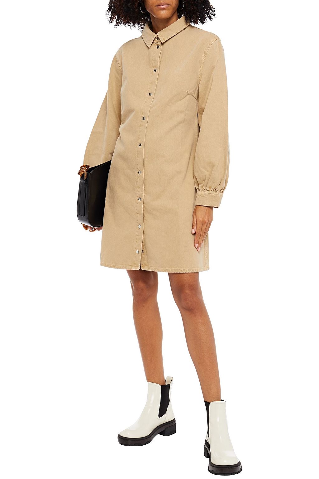 SAMSØE Φ SAMSØE Denim mini shirt dress