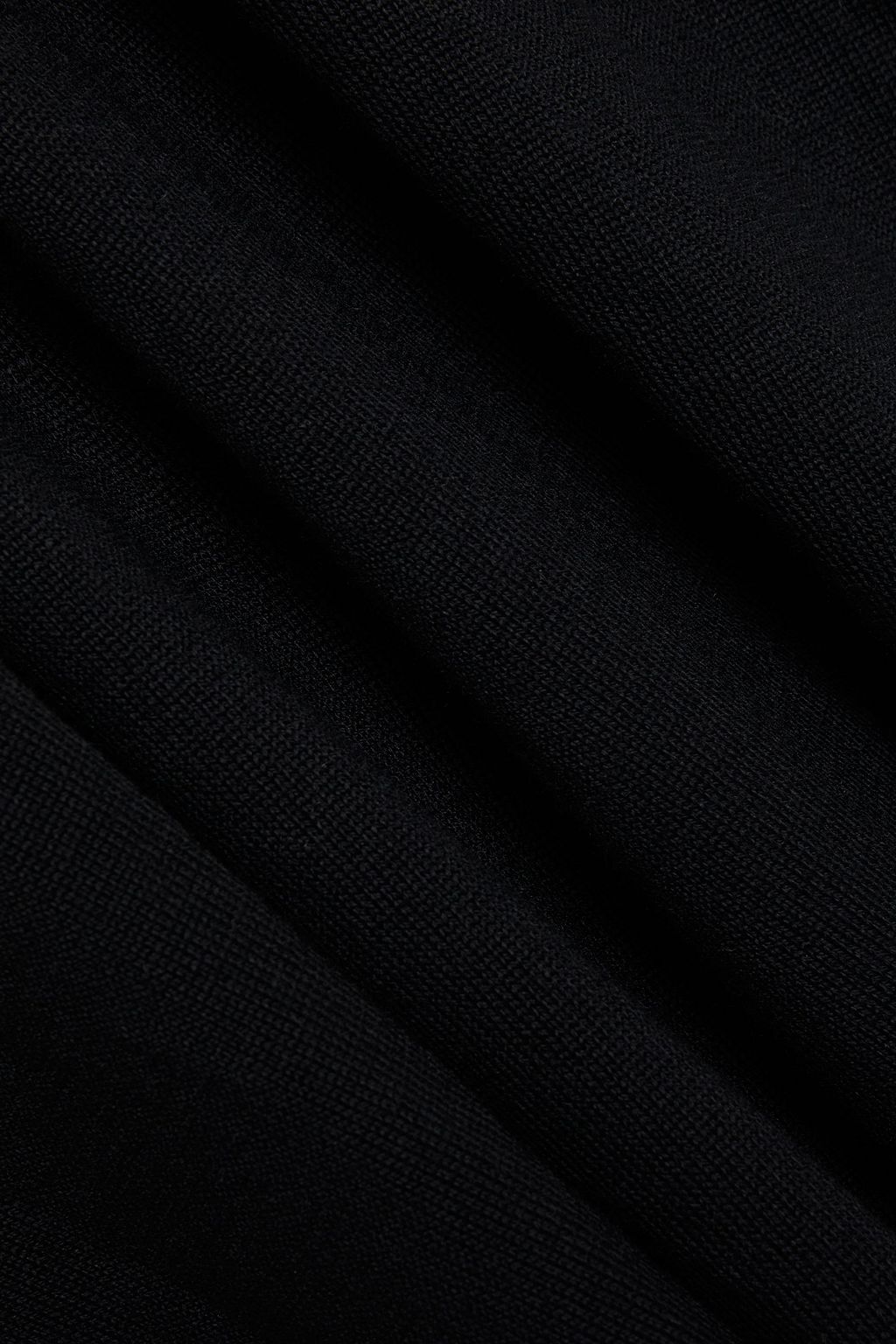 REDVALENTINO Cropped tie-detailed wool jumpsuit