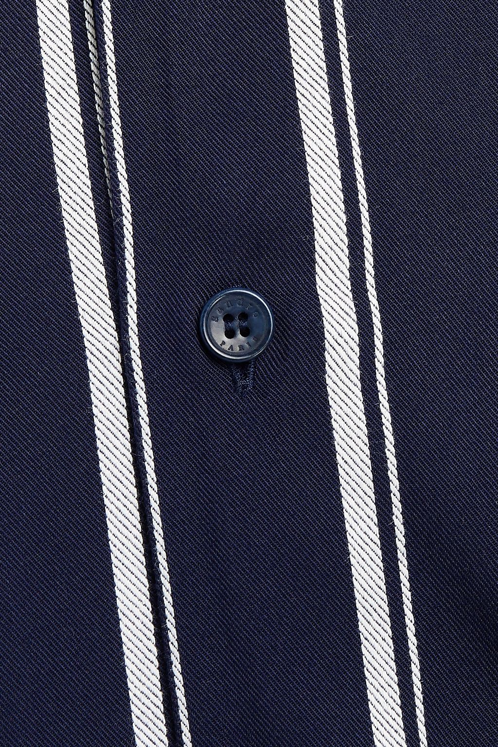 SANDRO Striped twill shirt