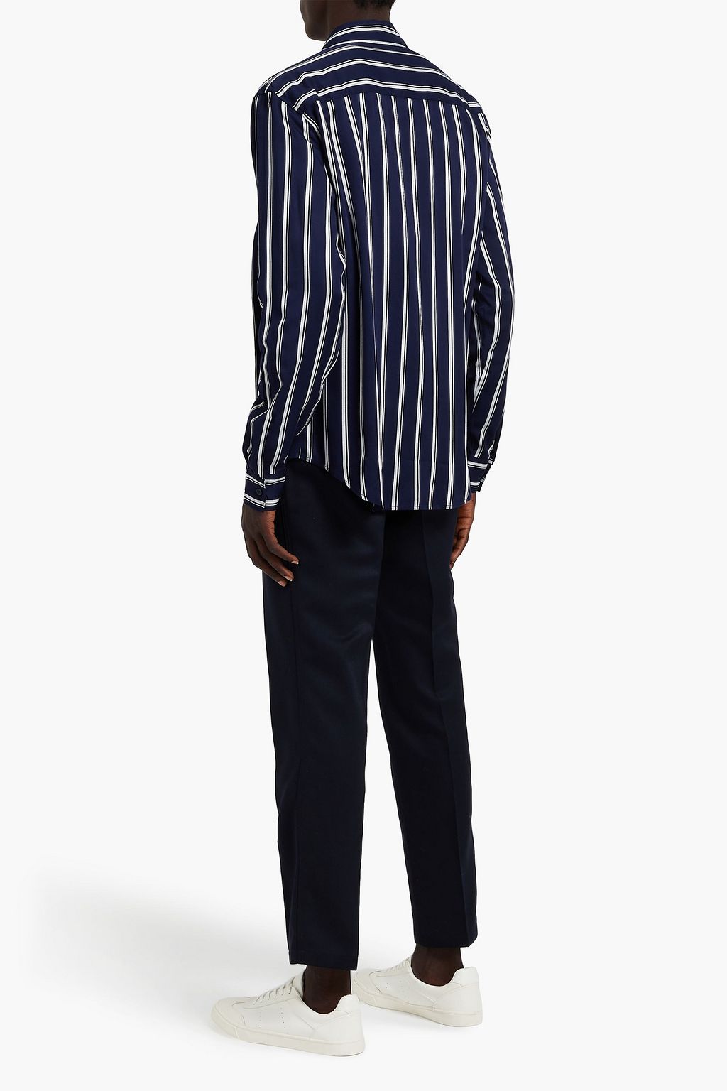 SANDRO Striped twill shirt