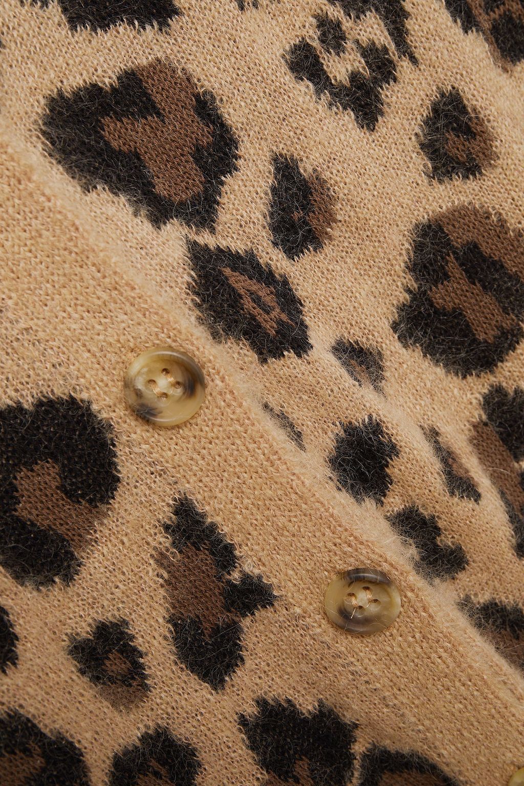 REDVALENTINO Jacquard-knit cotton-blend cardigan