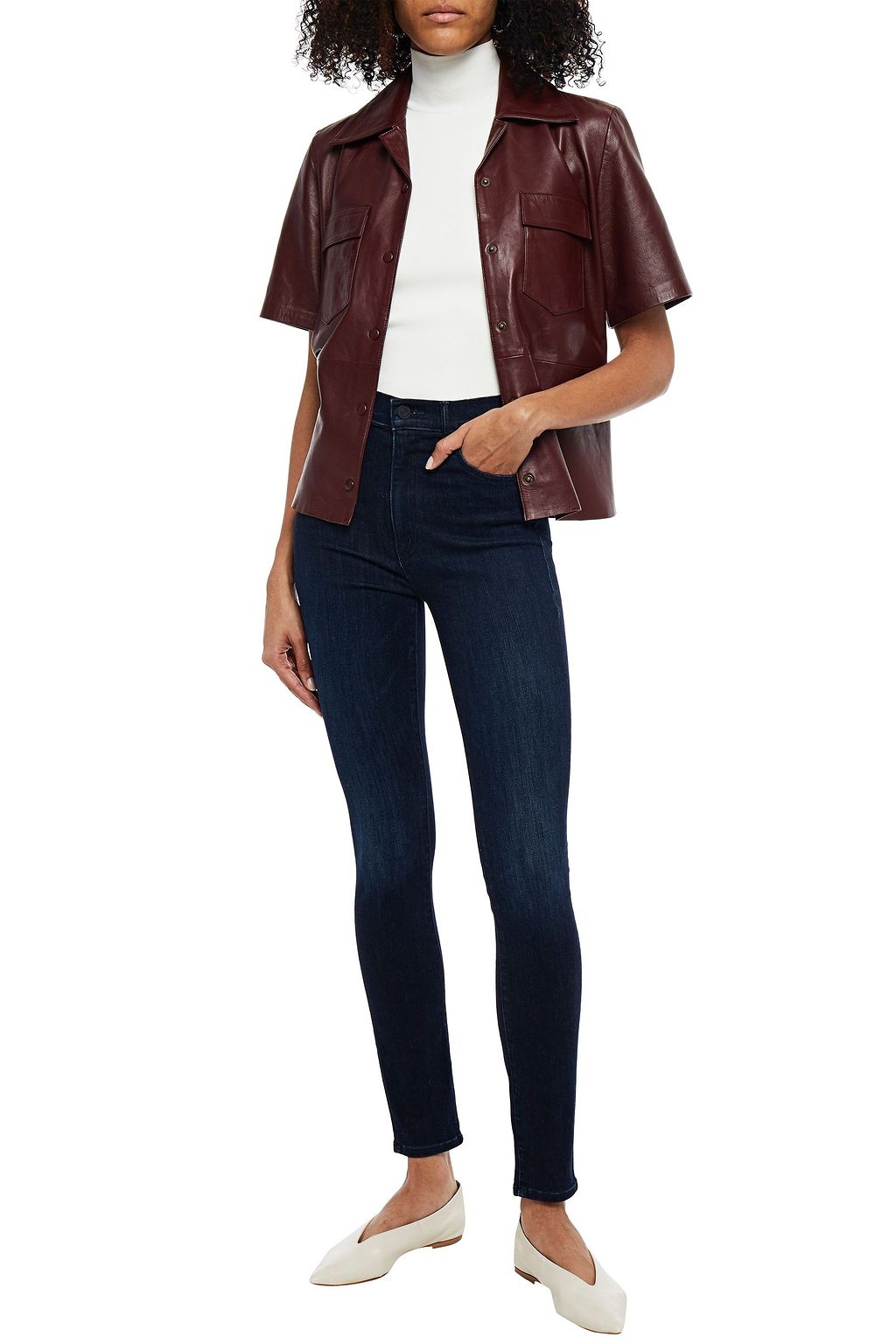 MOTHER High-rise skinny jeans