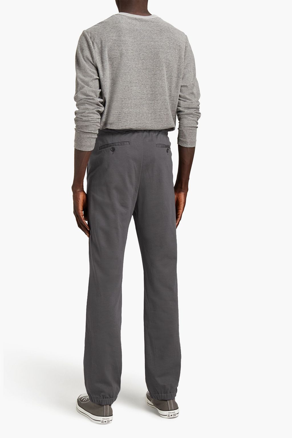 JAMES PERSE French cotton-blend terry track pants