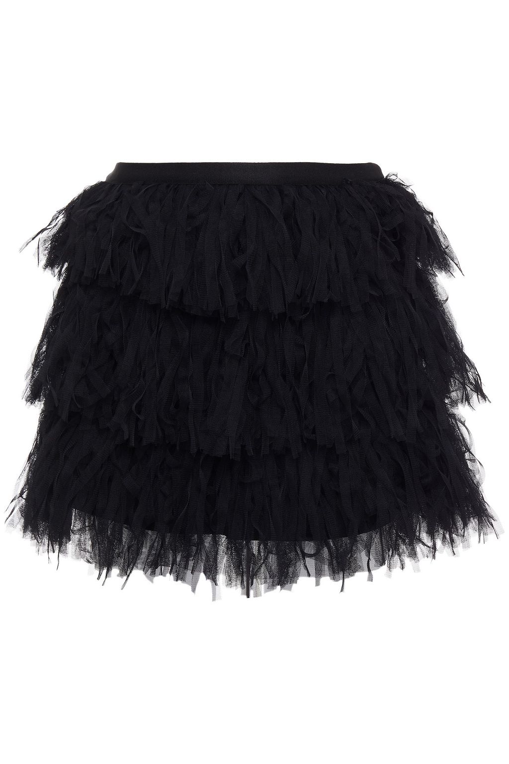 ブラック ティアード チュール ミニスカート Redvalentino The Outnet