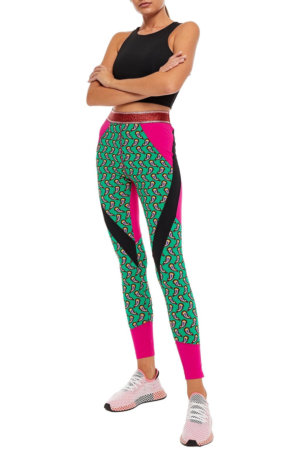 ETRO Printed stretch leggings