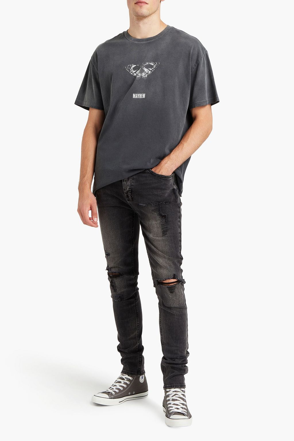 KSUBI Printed cotton-jersey T-shirt