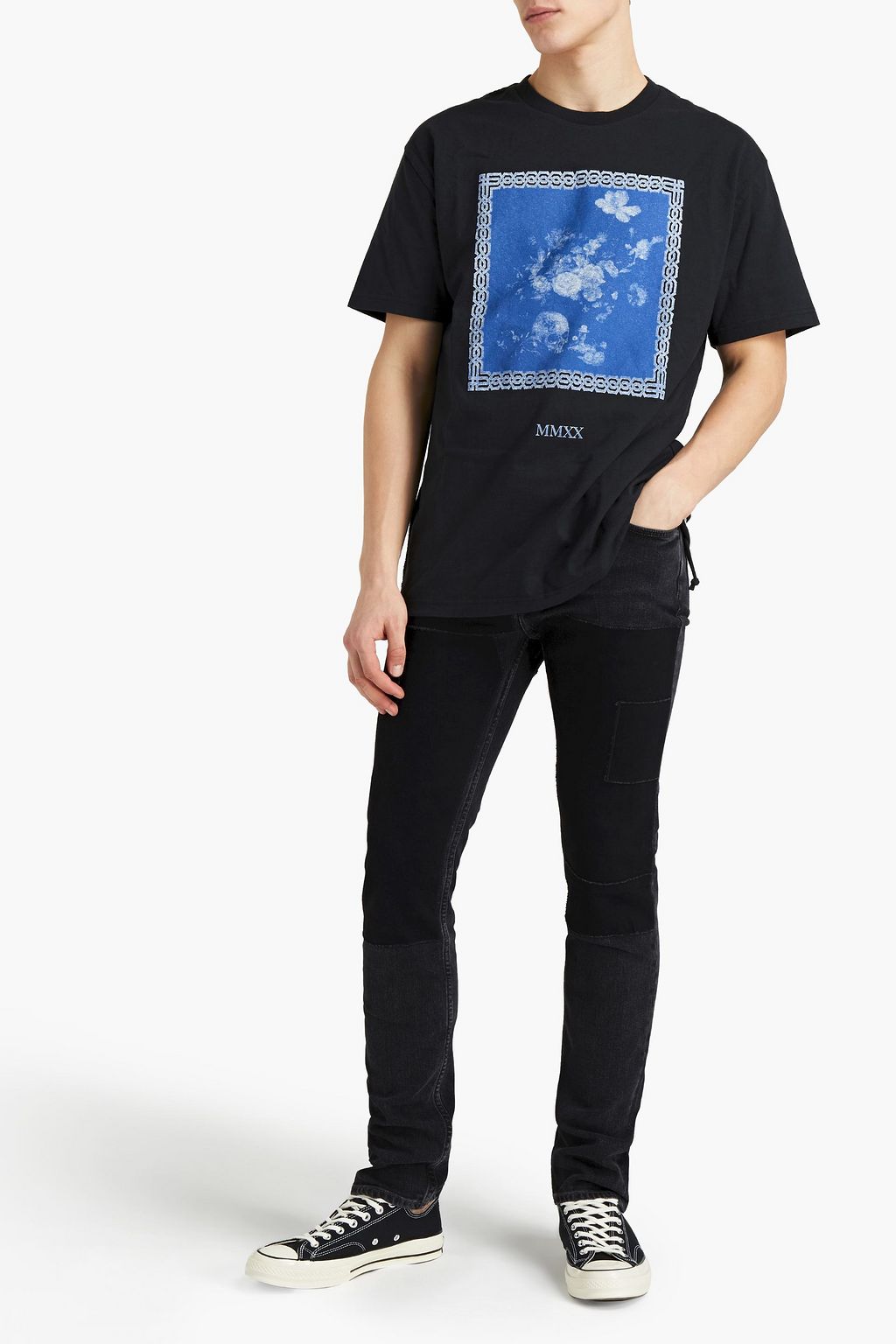 KSUBI Printed cotton-jersey T-shirt