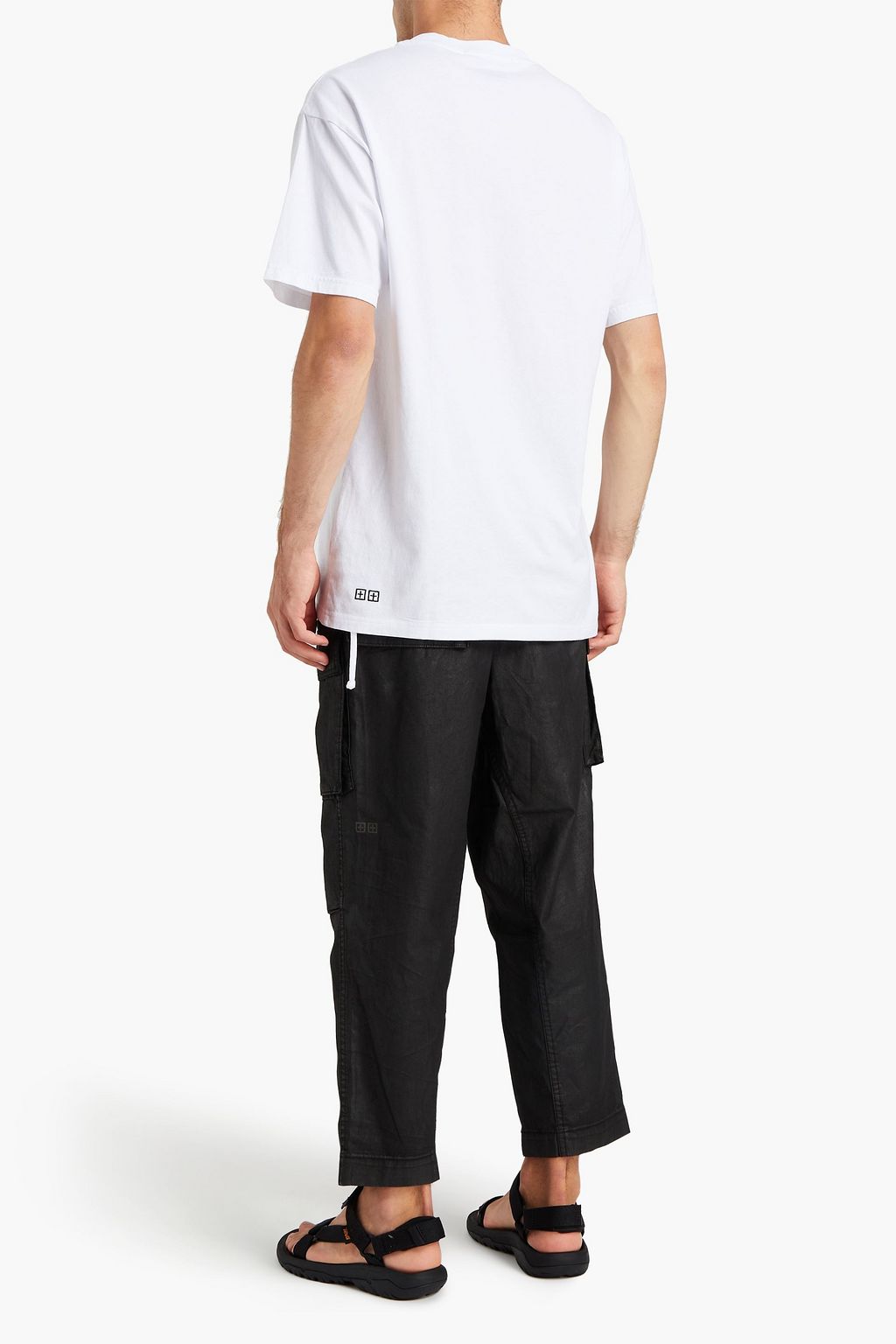 KSUBI Embroidered printed cotton-jersey T-shirt
