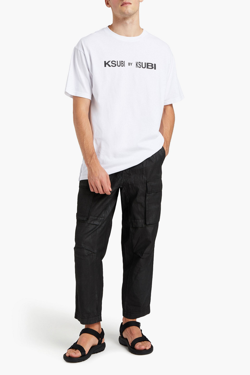 Ksubi Man Embroidered Printed Cotton-jersey T-shirt In White