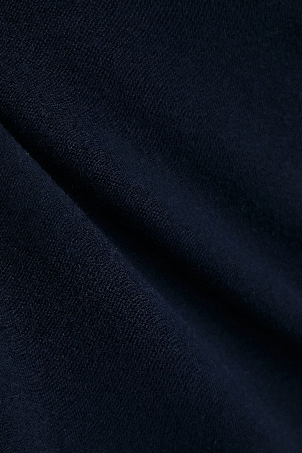 JAMES PERSE Cotton-blend fleece Henley t-shirt