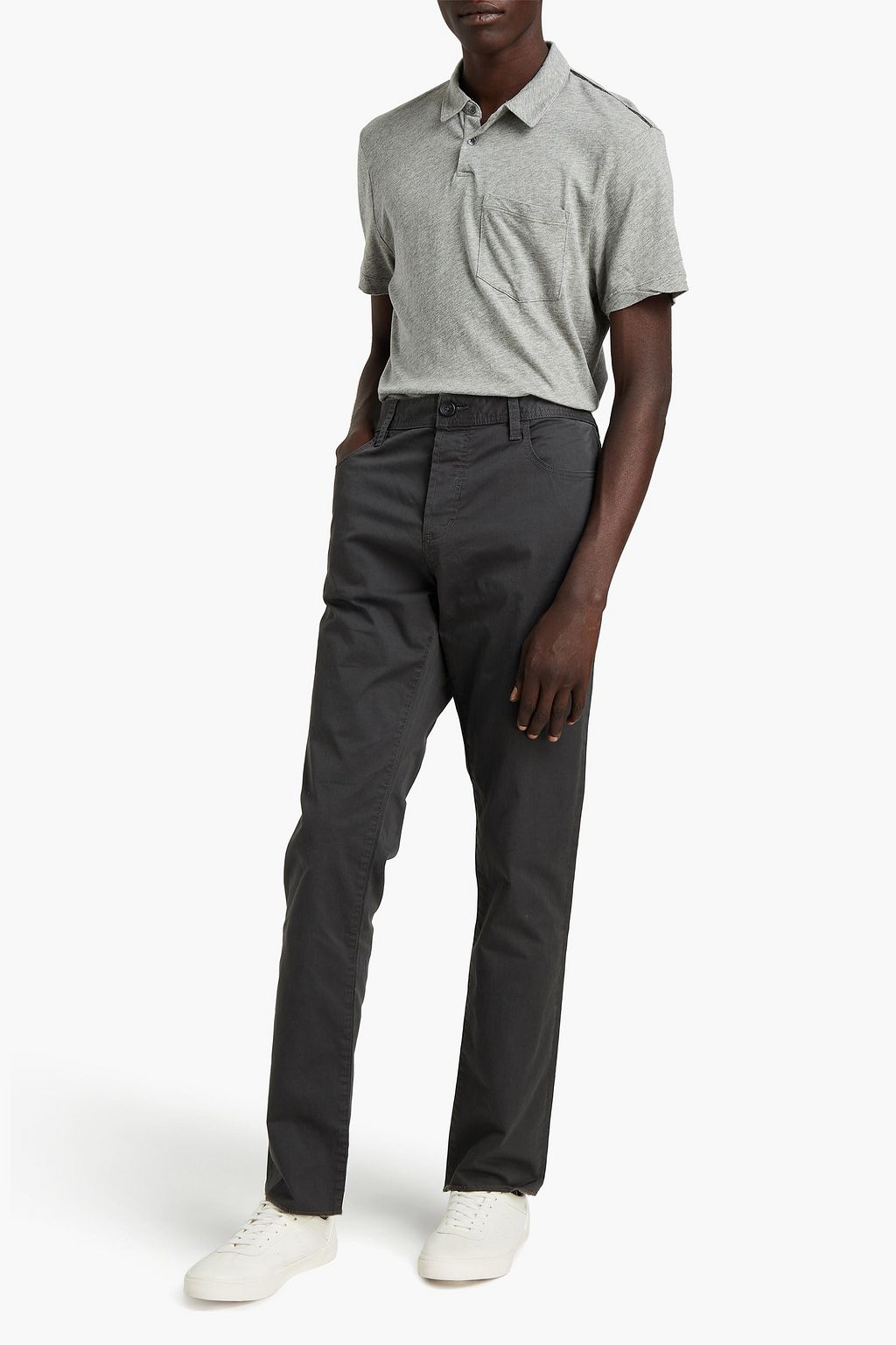 JAMES PERSE Linen and cotton-blend cargo pants