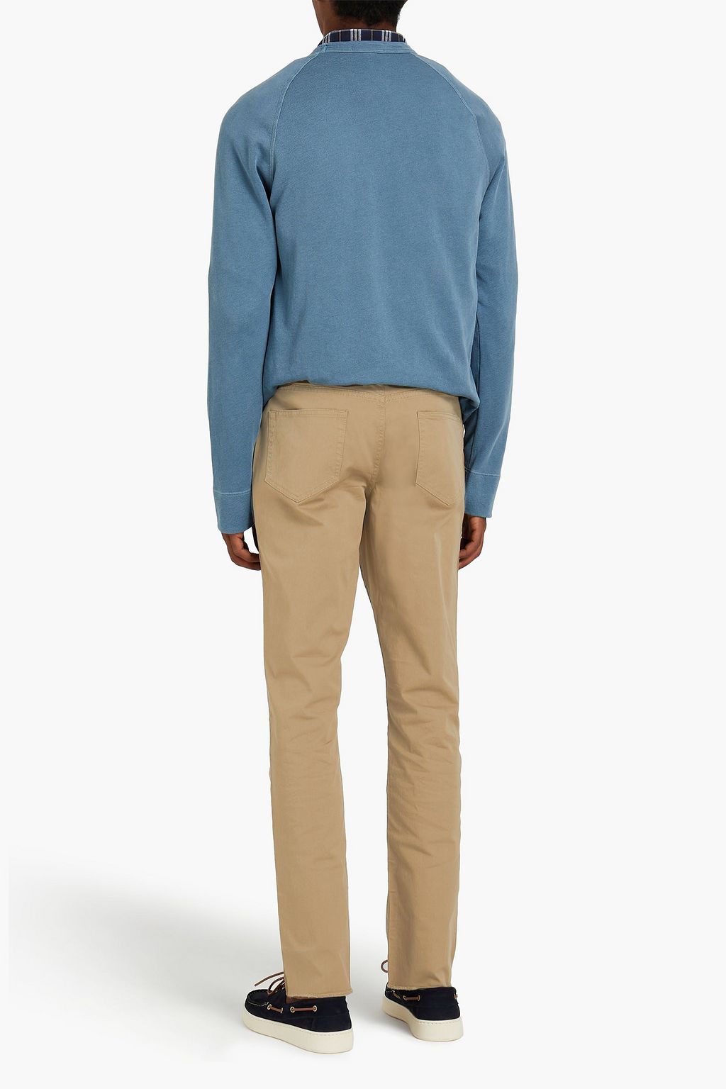 JAMES PERSE Linen and cotton-blend cargo pants