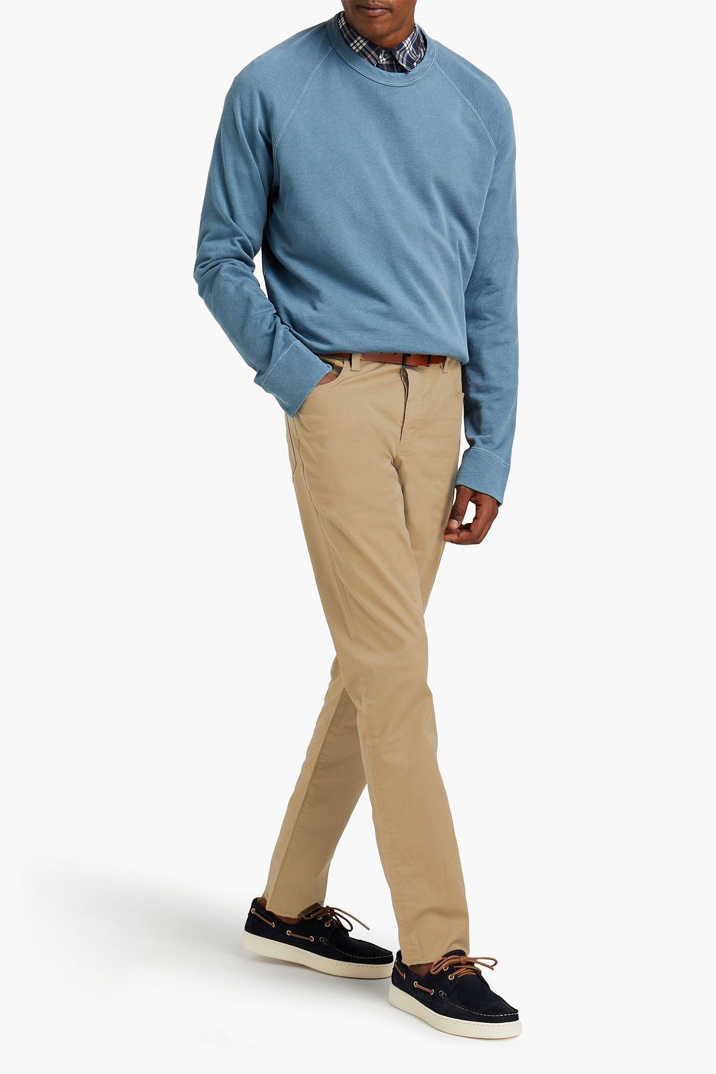 JAMES PERSE Linen and cotton-blend cargo pants