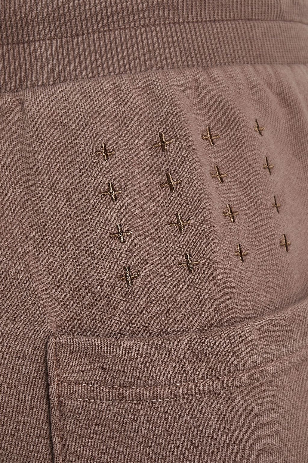 KSUBI Tapered cotton-fleece track pants