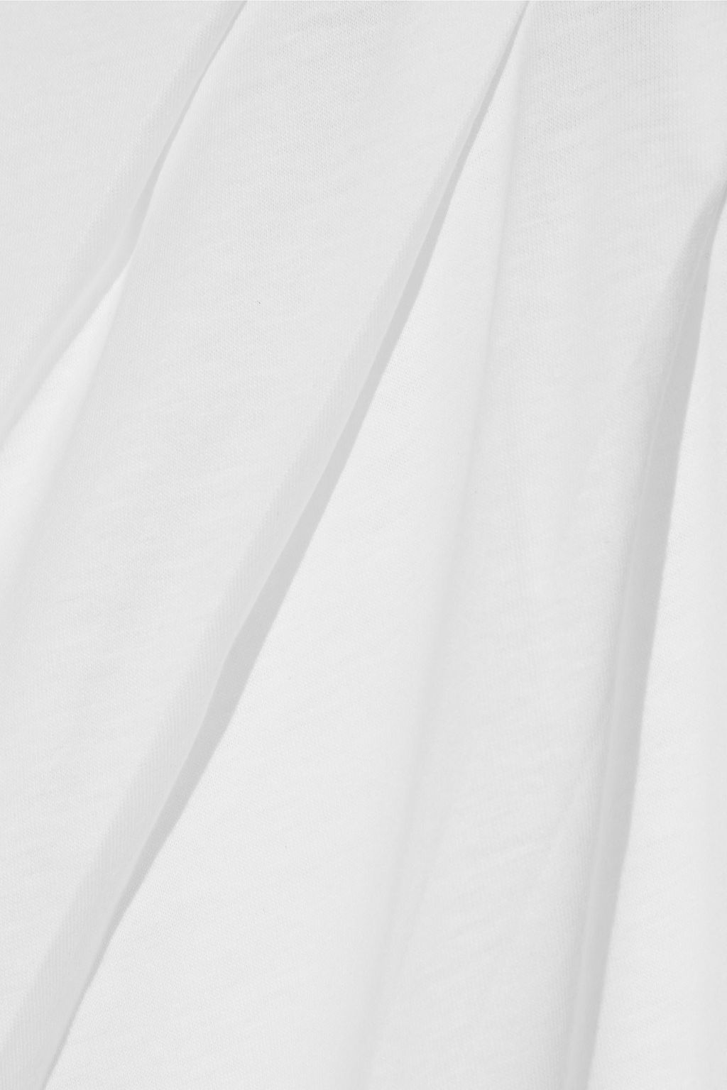IRIS & INK Fabienne pleated cotton-jersey top