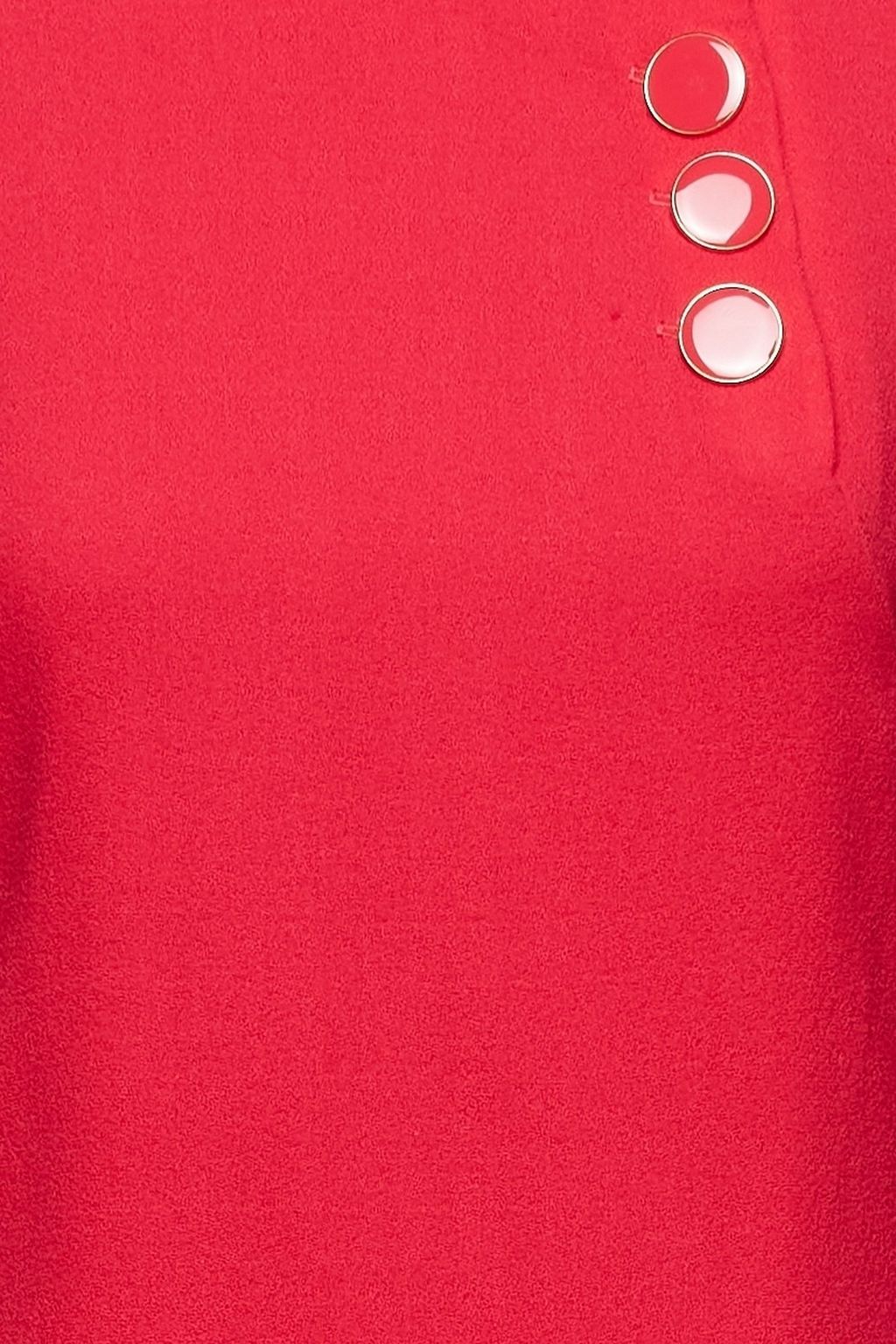GOAT Luna button-embellished wool-crepe mini dress