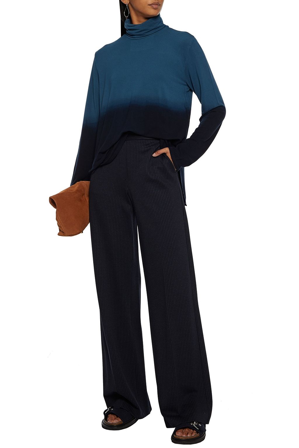 MAJESTIC FILATURES Dégradé French terry turtleneck top