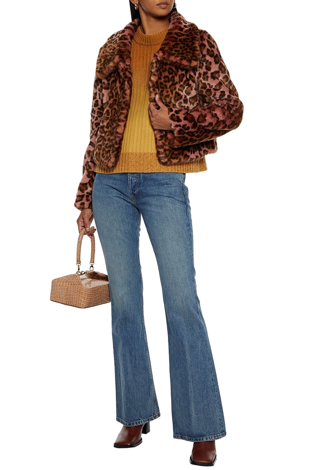 UNREAL FUR Urban Tiger leopard-print faux fur jacket