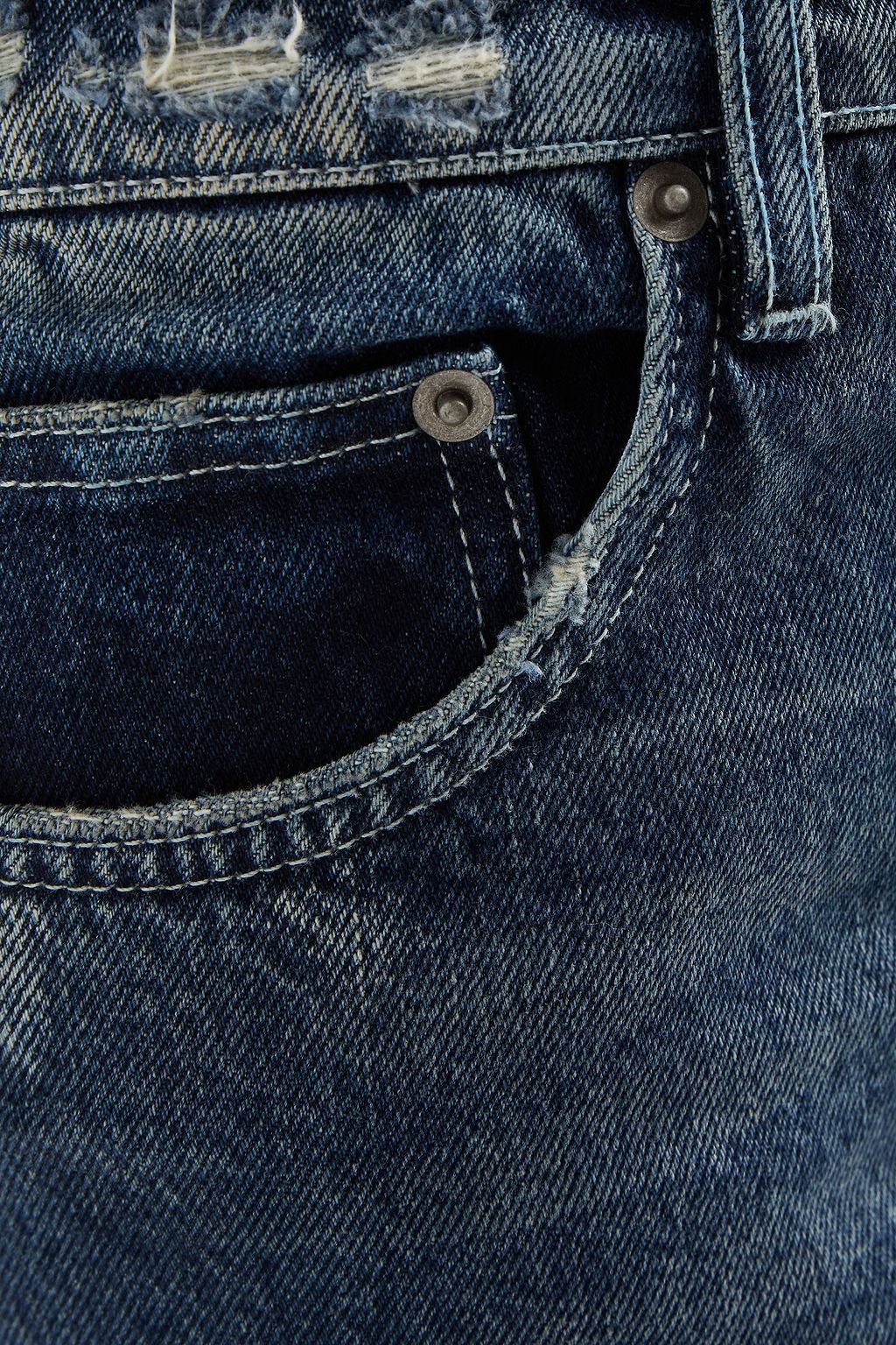 KSUBI Slim-fit distressed denim jeans