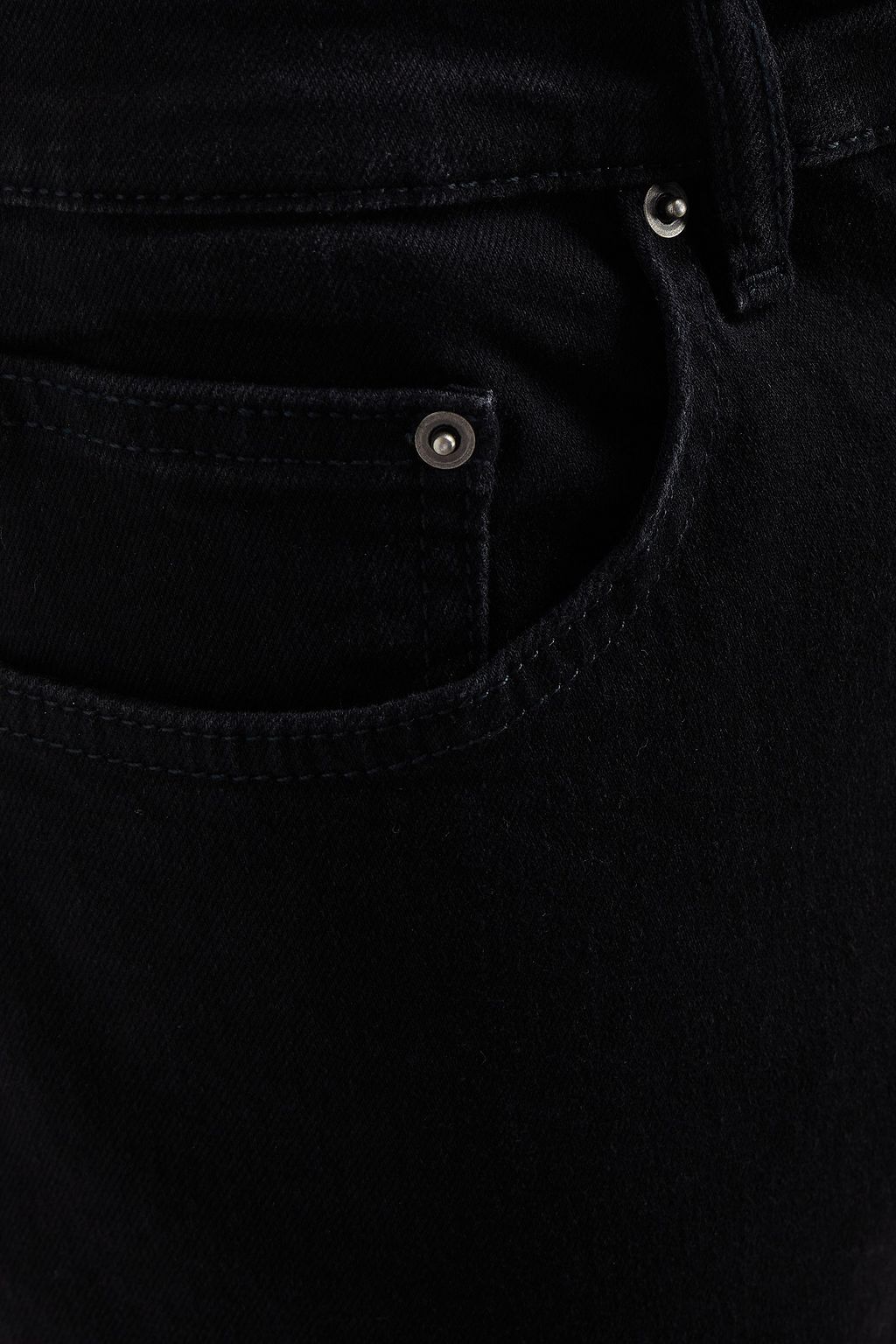 KSUBI Tapered embroidered denim jeans