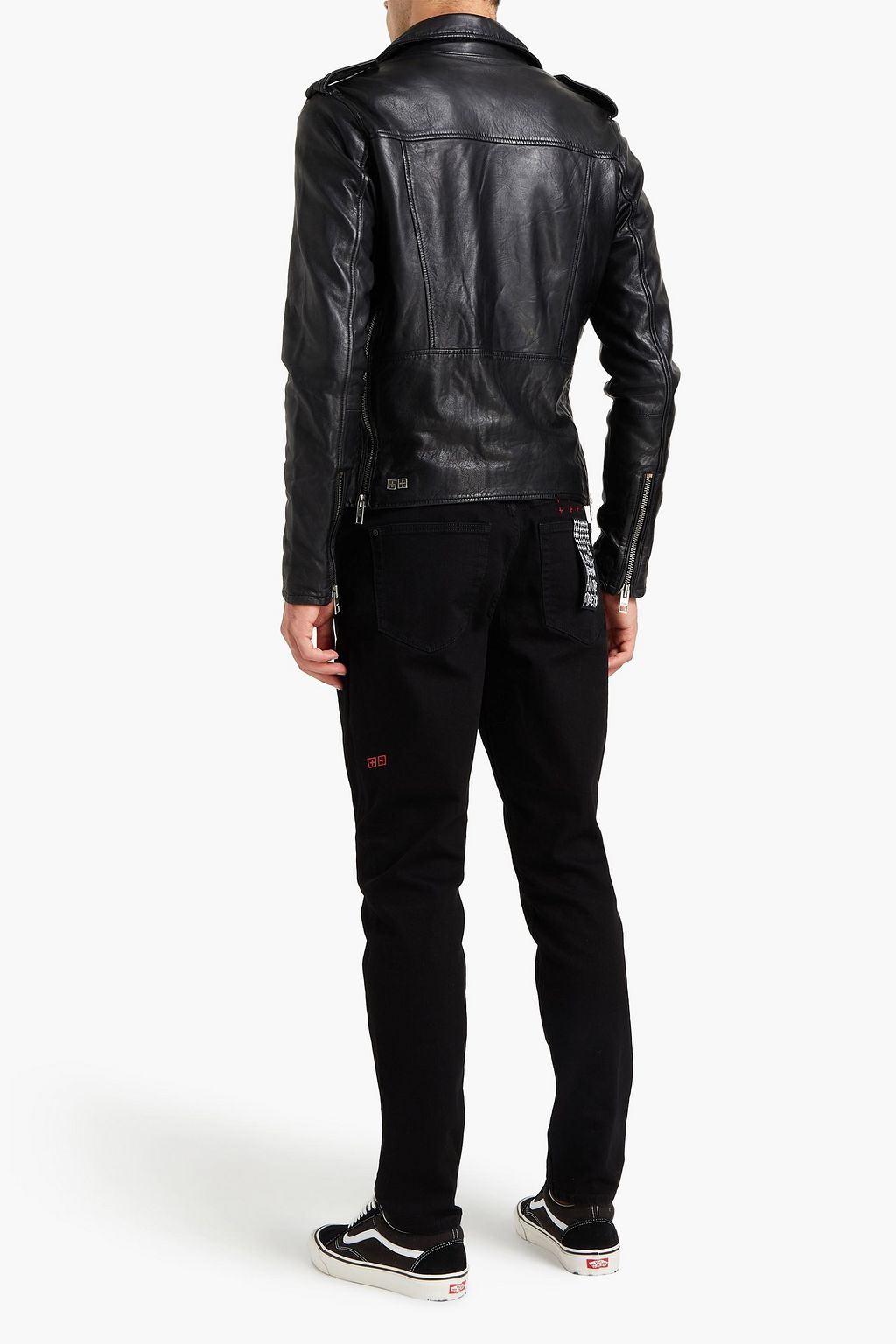 KSUBI Tapered embroidered denim jeans