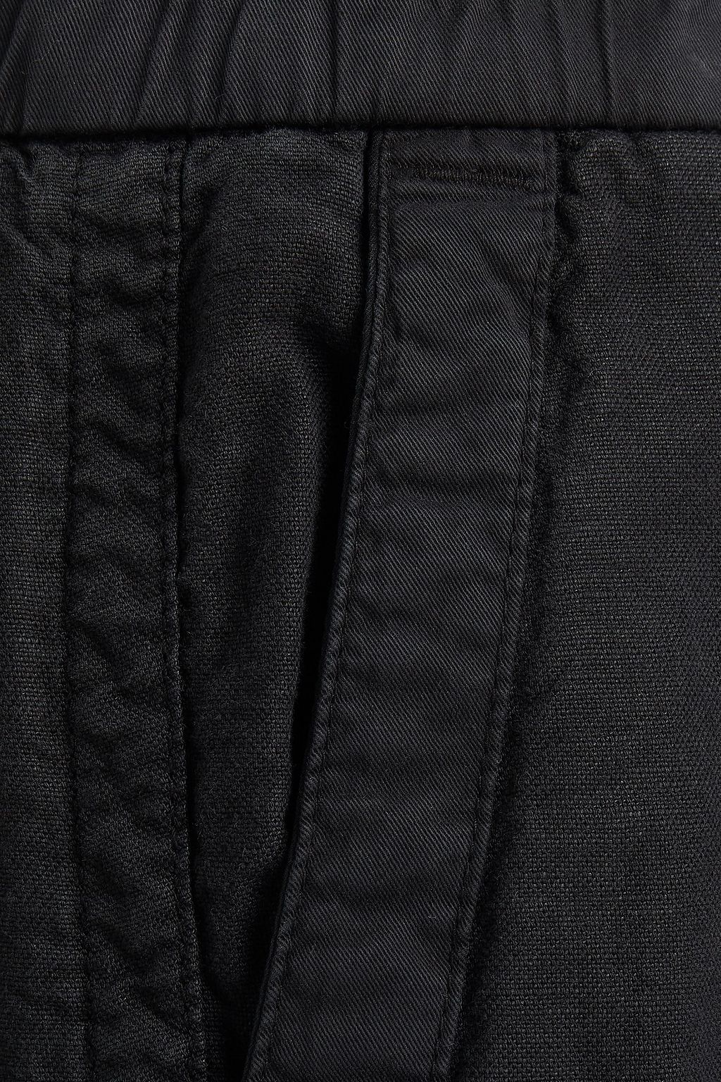 JAMES PERSE Linen and cotton-blend canvas straight-leg pants