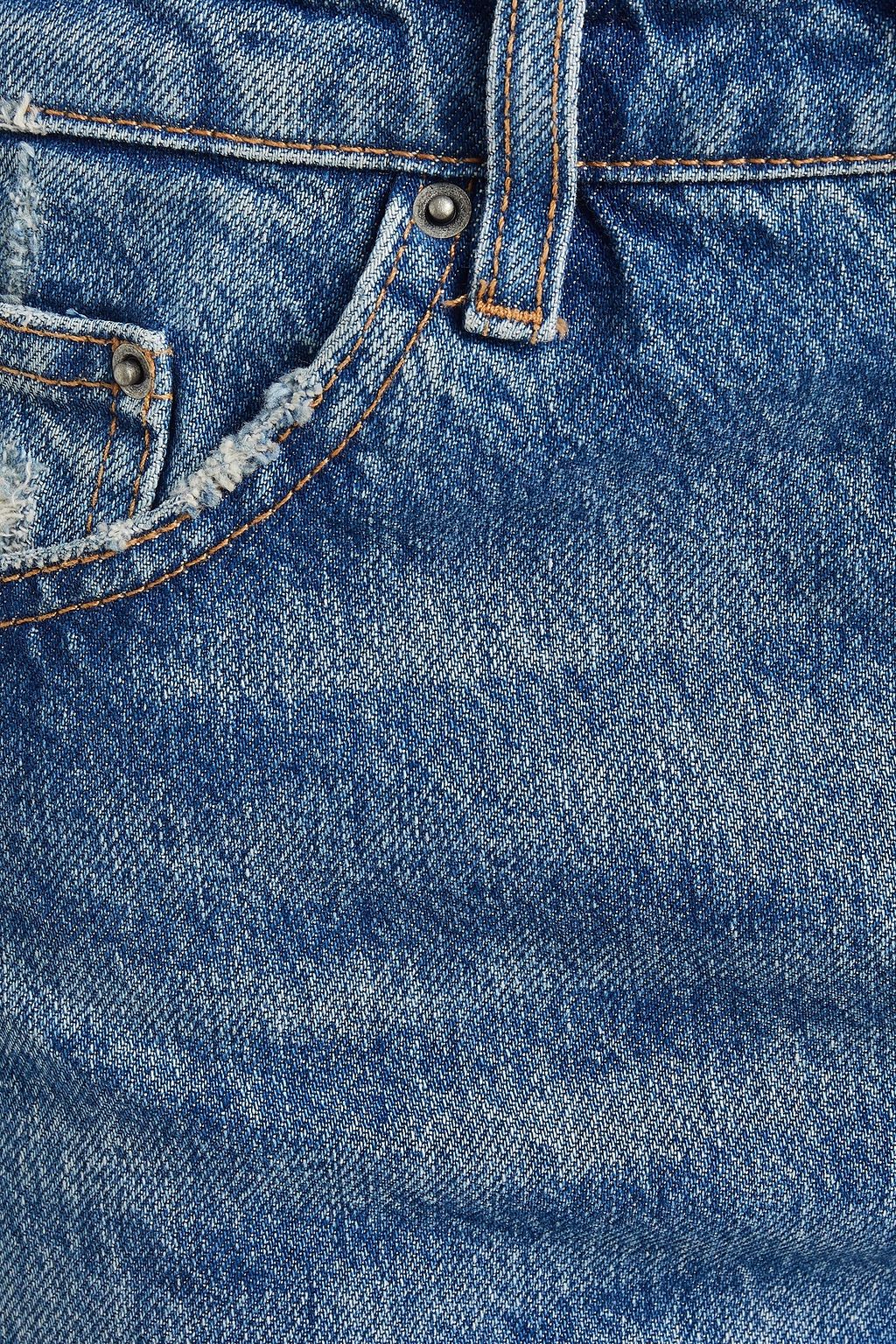 KSUBI Cropped tapered denim jeans