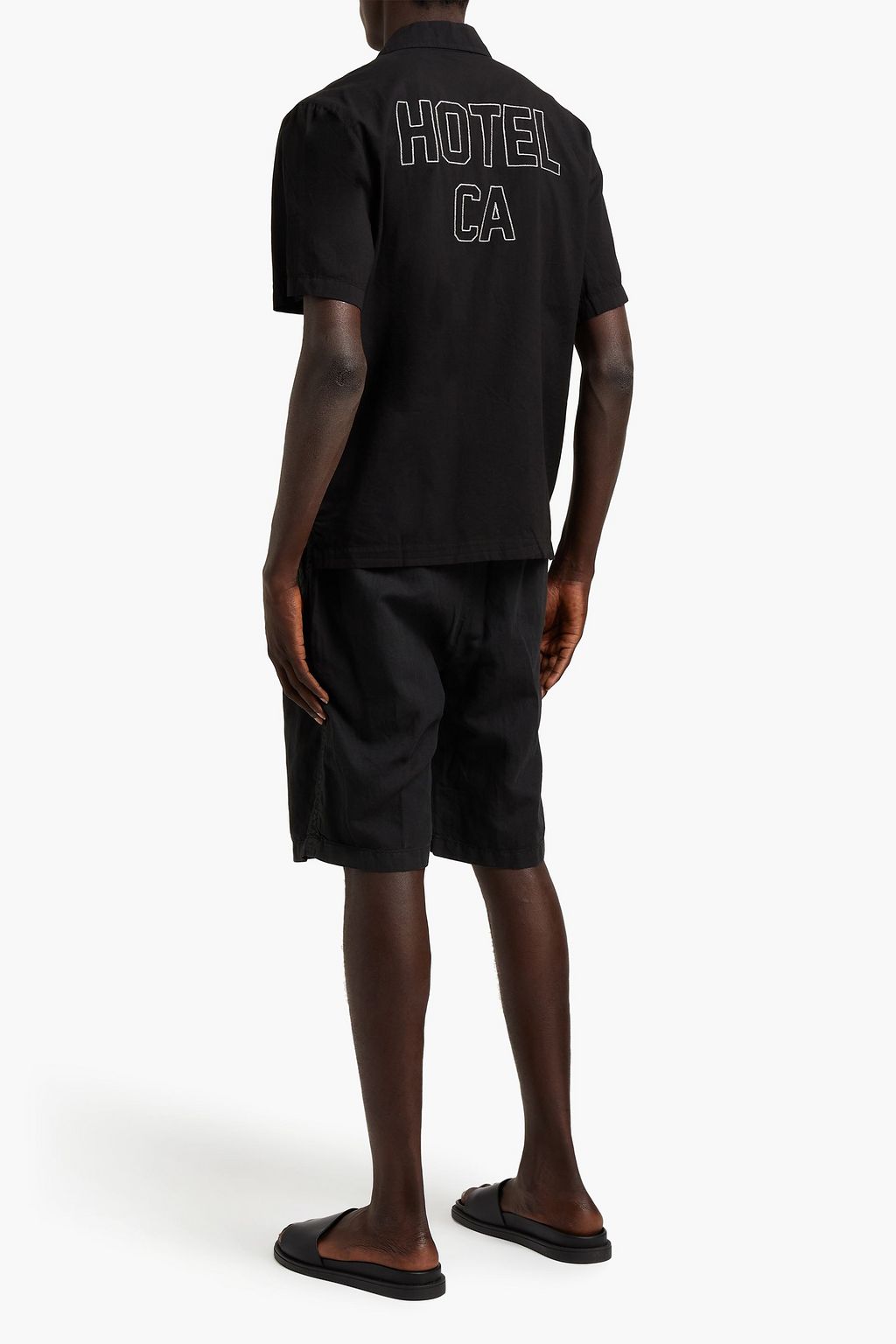 JAMES PERSE Embroidered cotton shirt